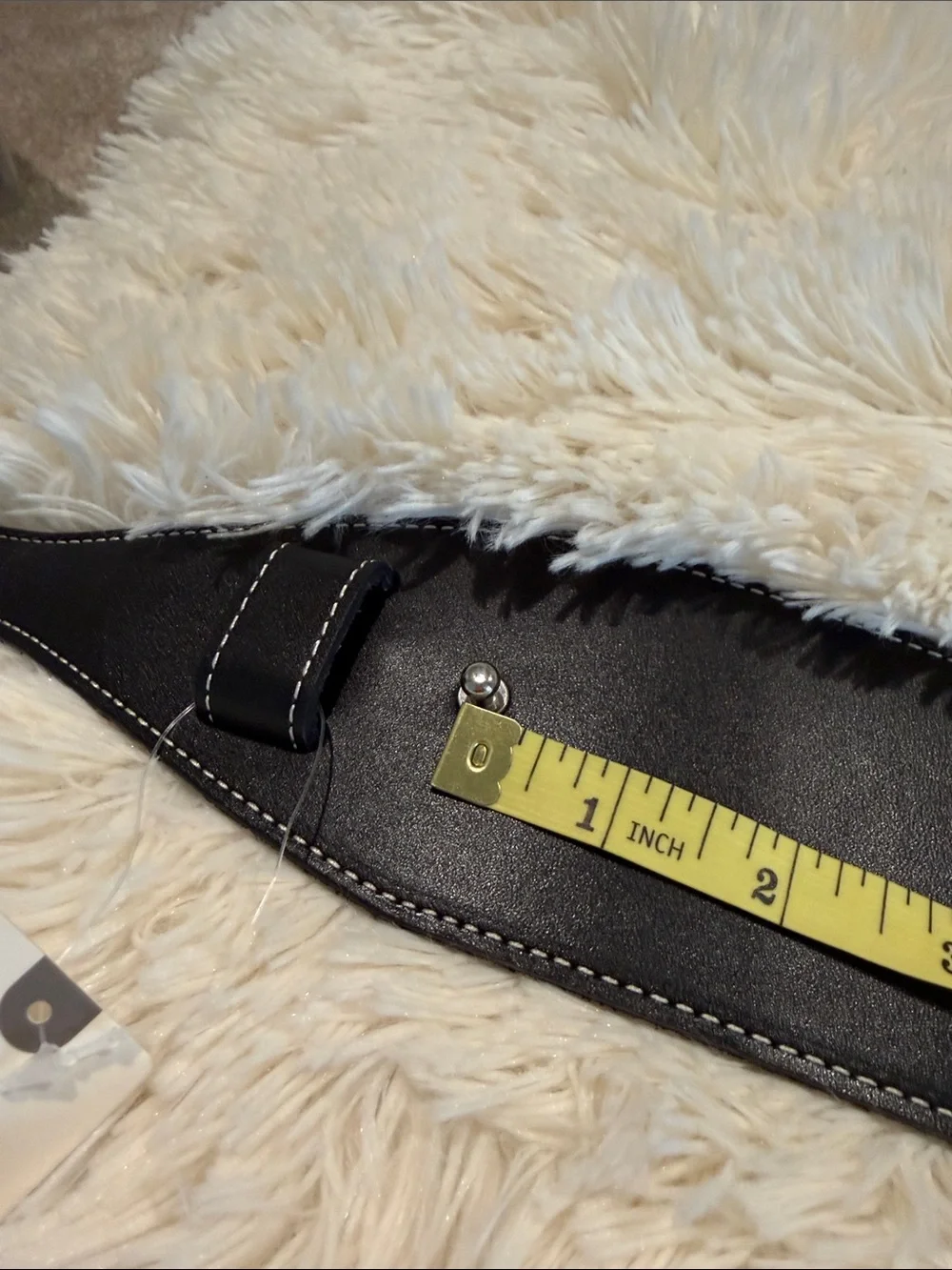 Anthropologie Wide Corset Leather Wrap Waist Belt Black SIZE 3X NEW